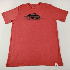Pizza Hut Shirt Mens Large Red Classic Hut Logo Graphic Restaurant Pizza Tee